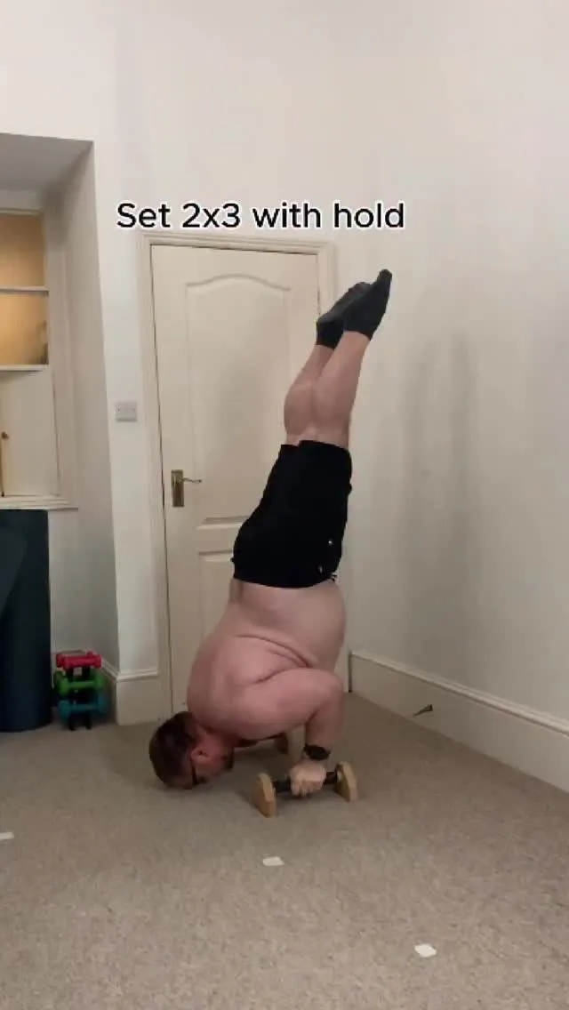 3 Wall Handstand Push-Ups